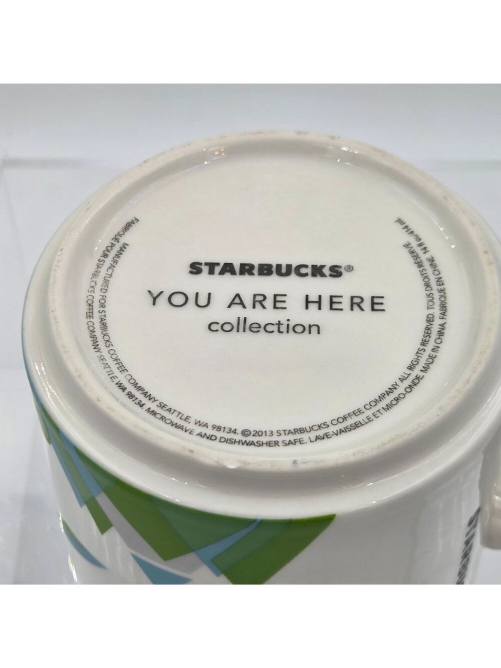 Starbucks You Are Here Seattle Travel Coffee Mug 2013 Reusable Hot Cup - Picture 10 of 11